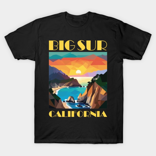 Big Sur California T-Shirt by ICONZ80